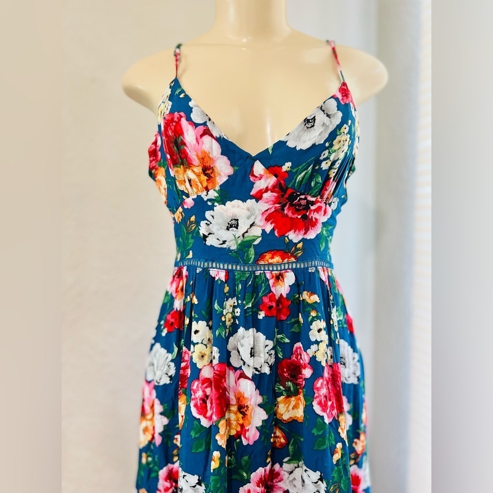 Altar'd State Henleigh Floral Maxi Dress Size N Boho Cottagecore Vacation Summer - Picture 16 of 16